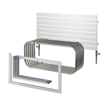 TR Wide Chrome Contemporary Towel Rails