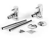 View the Netto Minimalist  Angled Valves Radiator Valve