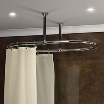 Oval Curtain Rail  Shower Curtain Rails