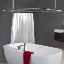 Rectangular Rails  Shower Curtain Rails