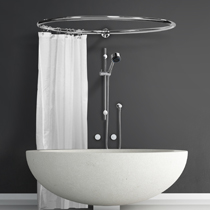 Round Curtain  Shower Curtain Rails