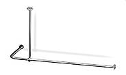 View the L Shaped Shower Curtain Rail LSR4 Accessories Shower Curtain Rail