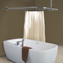 U Shaped Rail  Shower Curtain Rails